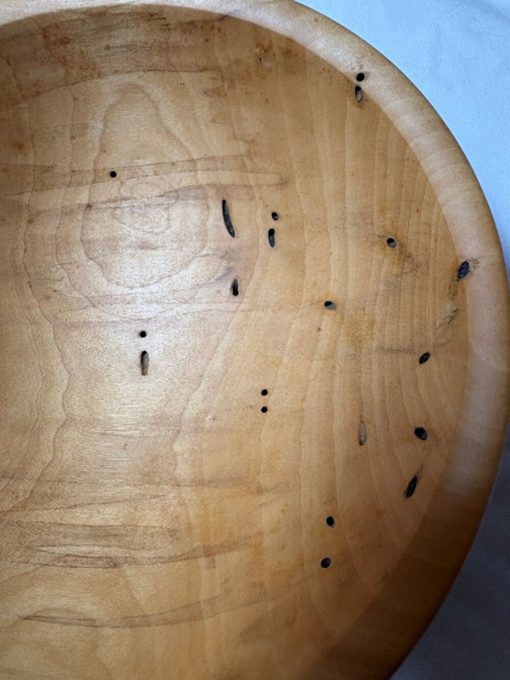 Warren Carpenter Ambrosia Box Elder Bowl • Hand‑Turned • Signed Wood Art - Picture 6 of 8